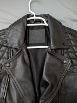 AllSaints Conroy Leather Jacket X-Small
