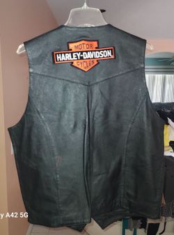 Vintage Harley Davison leather vest