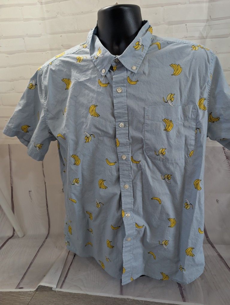 Dip Banana Print Shirt Size L 