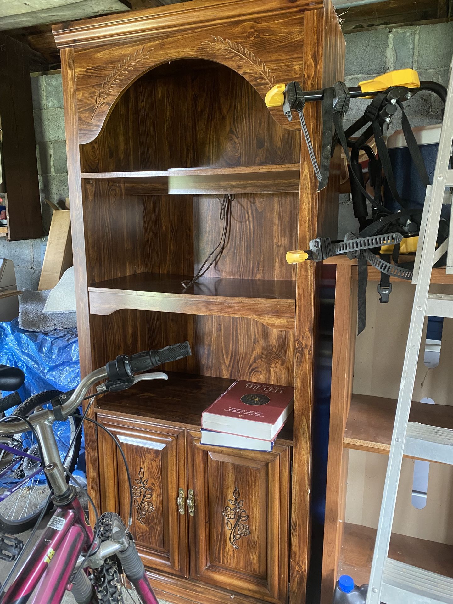 Nice Heavy Carved Book Case