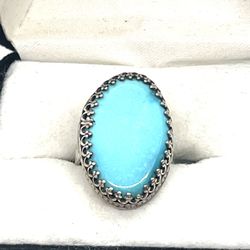 Sterling Southwestern Turquoise Ring 