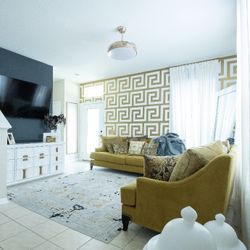 Gisc Yellow Sofa And Loveseat Very High End !