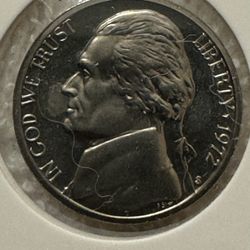 1972-S DCAM Jefferson Nickel (BU GEM)