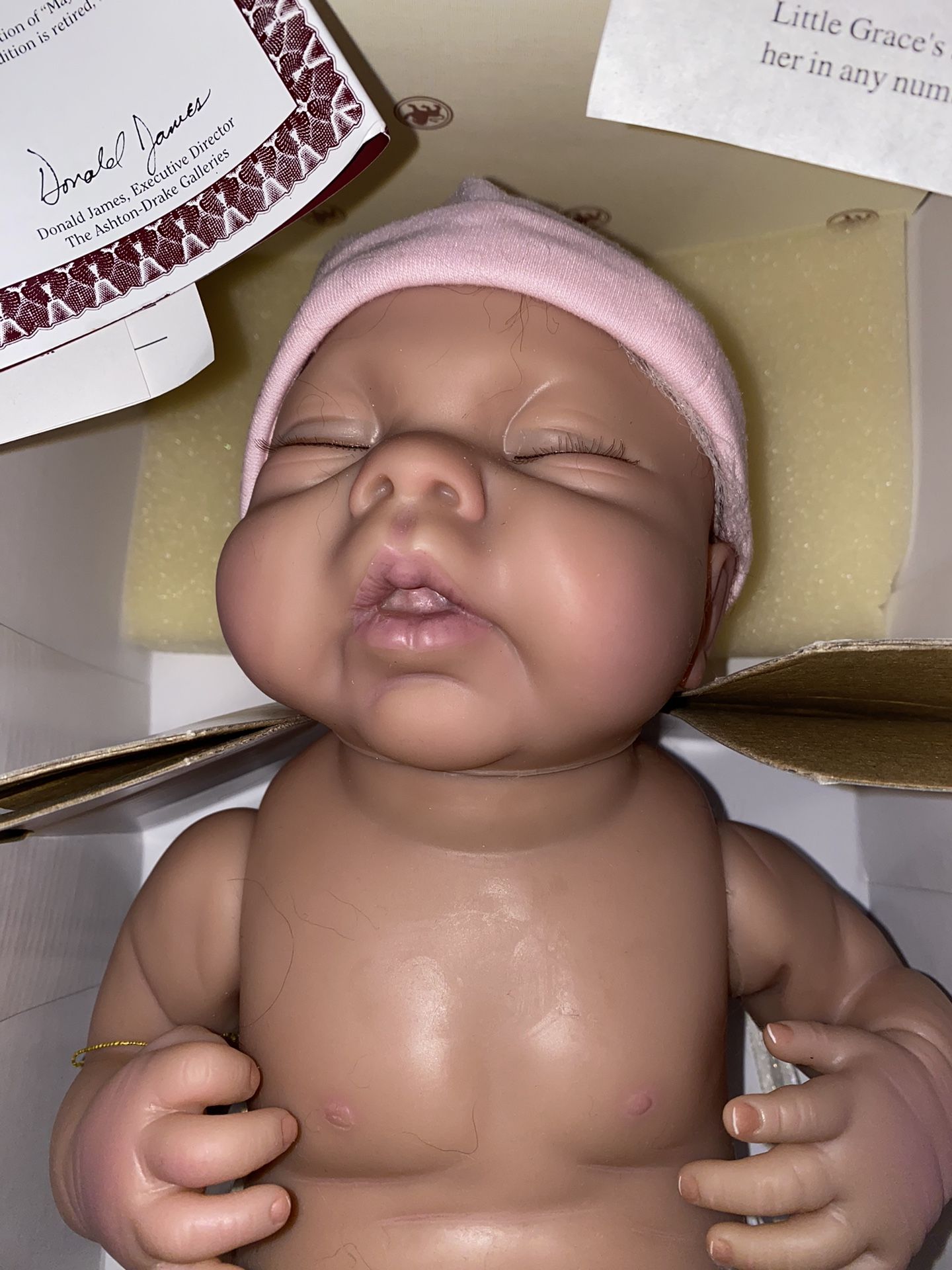 Baby Grace Girl Doll / Reborn 20 inch in Vinyl,