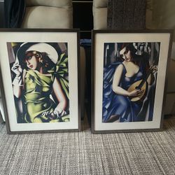 Tamara Lempicka Art deco Framed Art