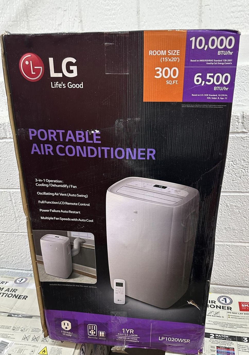 LG Portable Air Conditioner 10,000 BTU/HR