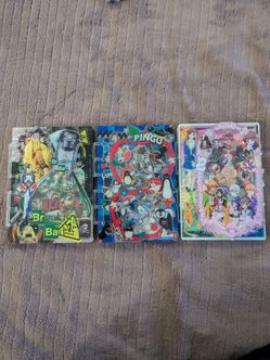 Breaking Bad, Pingu and Fruits Basket Acrylic Shaker Notebooks!!! all a7 size