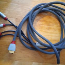Rocketfish Stereo Audio/Video Gaming Cable 12 Ft. For PS2 & PS3 12 Ft