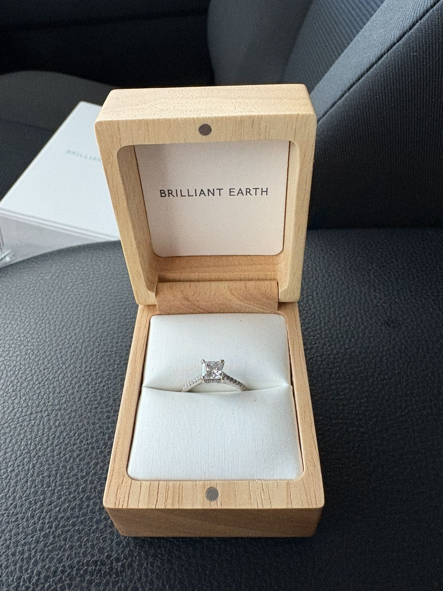 Princess cut engagement ring