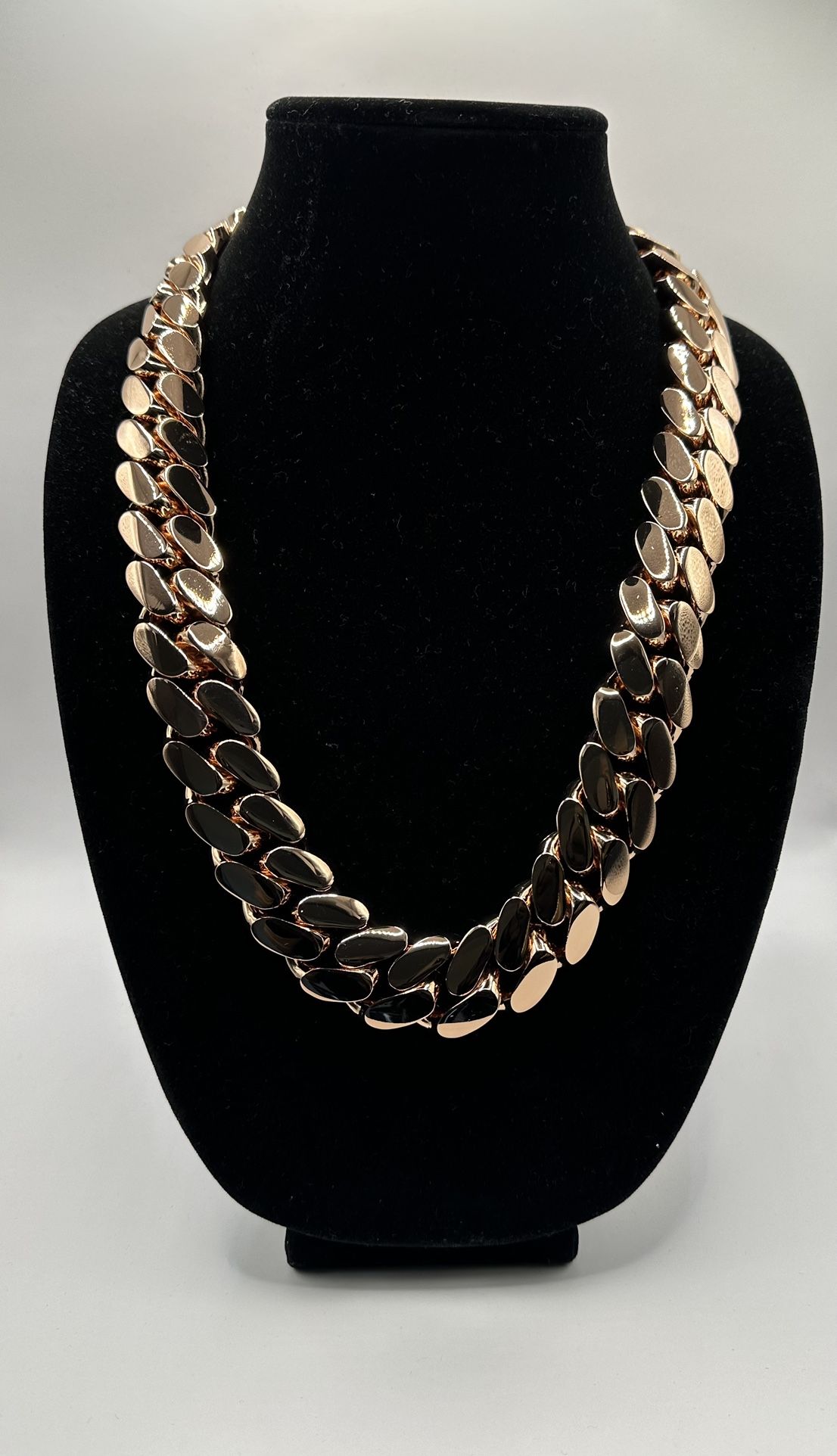 14k Rose Gold Plated 24mm 26” 790+ Gram Handmade Miami Cuban Link
