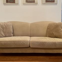 Three Seater Velvet Sofa 