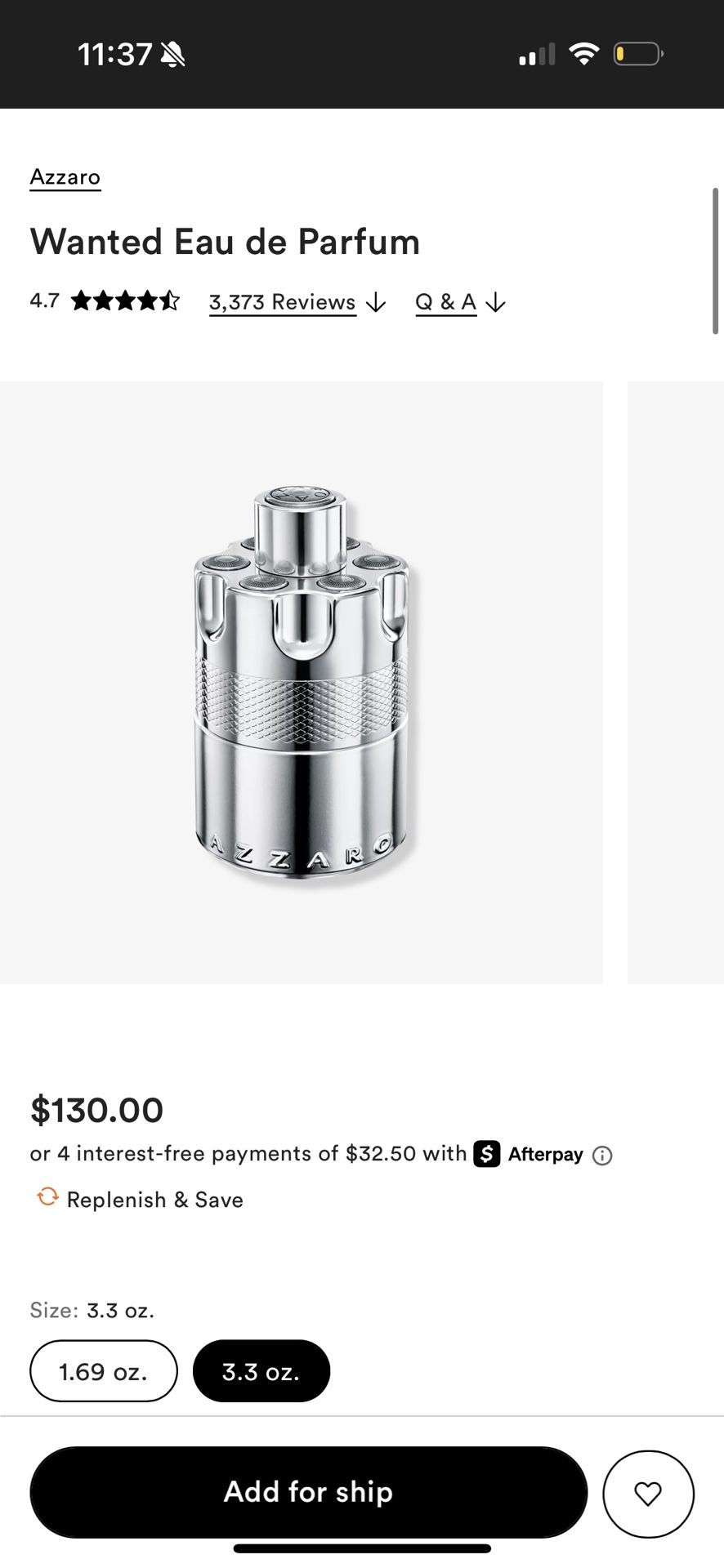 azzaro most wanted (lightly used)