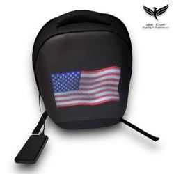 Smart Backpack Black Led Display Bluetooth App With Power Bank 