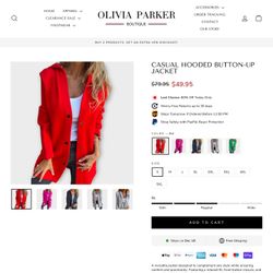 Casual Hooded Button-Up Jacket