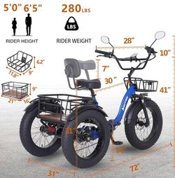 Like-new Narrak electric trike in perfect condition
