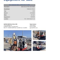 Mini Excavator TB(contact info removed)-3999