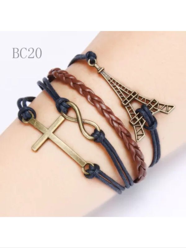 Leather style bracelet