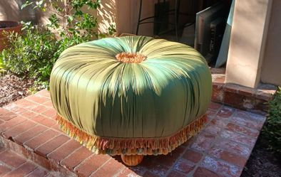 Elegant ottoman Horchow