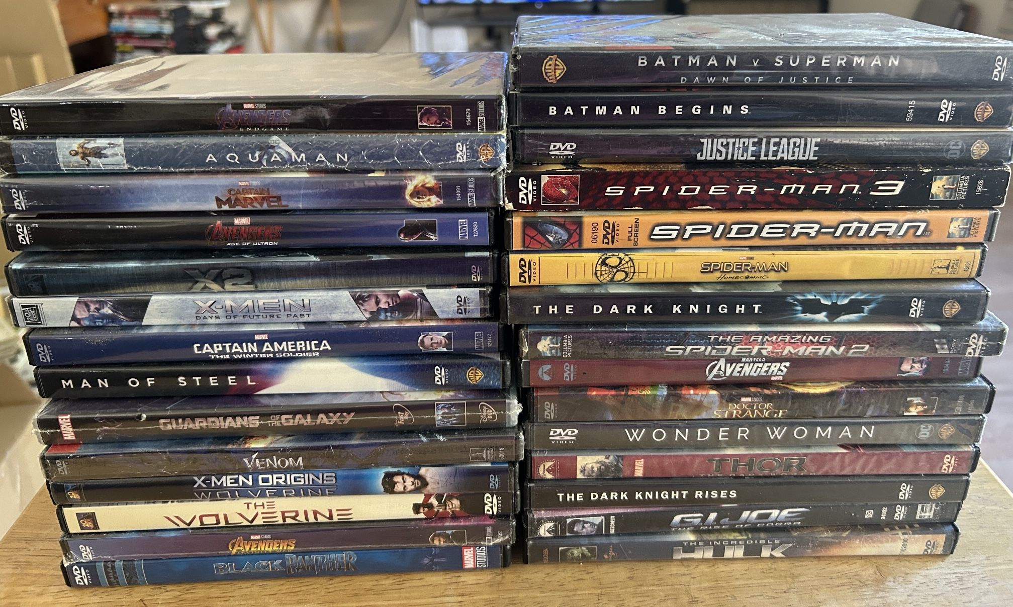 Marvel DVD Bundle Assorted Titles Most Sealed! All Clean Never Watched! 