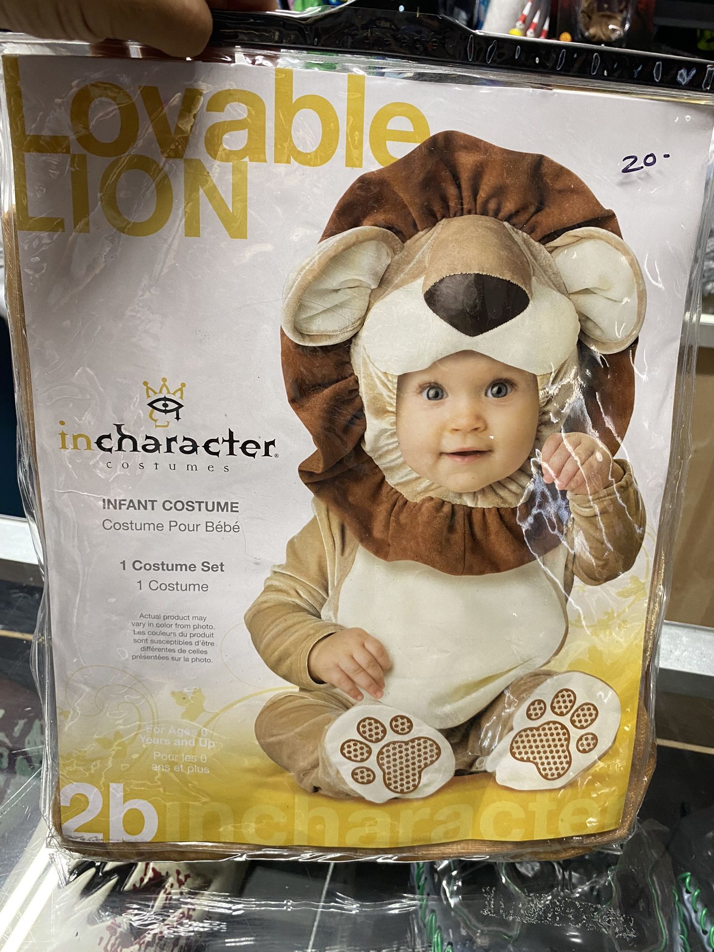 New Baby Lion Costume Size 0-6 mos .. We Have More Baby Costumes Available!