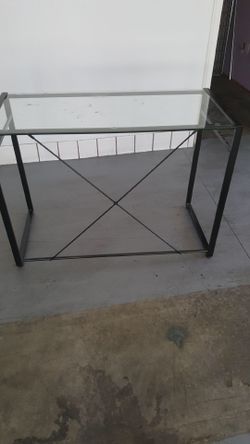 Glass desk