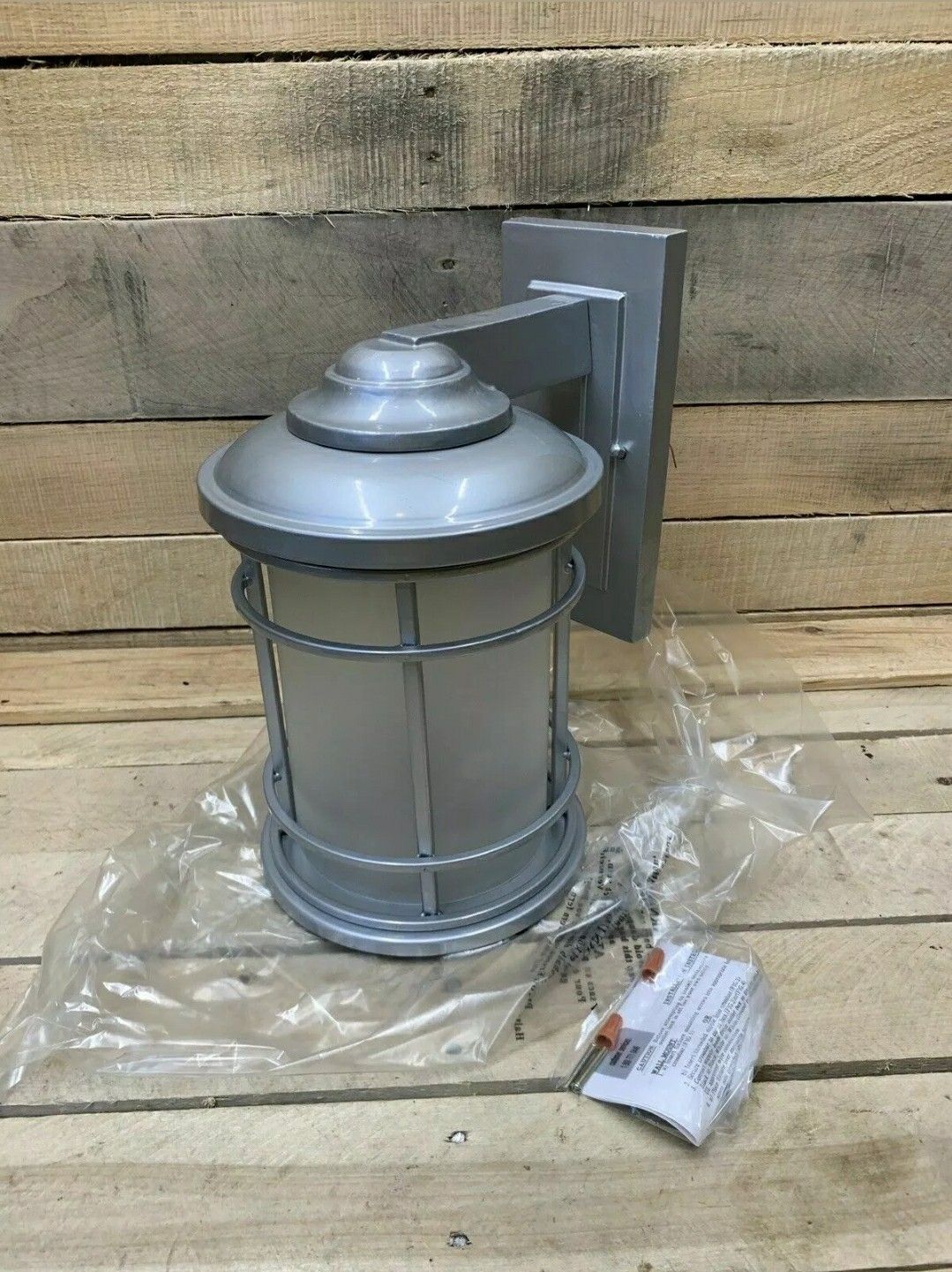 Epiphany ELP 1-Light Wall Sconce Lantern 104957-BN Brushed Nickel Eg1