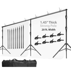 EXTRA LARGE 20ft X 10ft PHOTOGRAPHY BACKDROP STAND FOR WEDDING EVENT BIRTHDAY BABY SHOWER