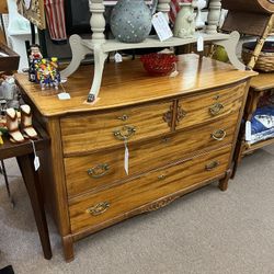 Vintage Antique Dresser w/ Brass Handles