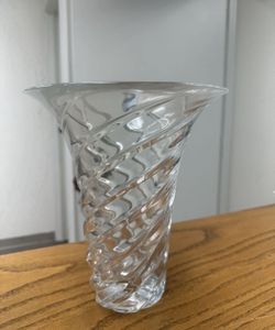 Crystal Vase. Clerval 9" Vase