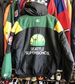 Seattle Supersonics Vintage Starter Pullover Jacket Size Medium