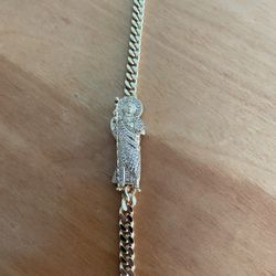 Gold Plated San Judas Bracelet