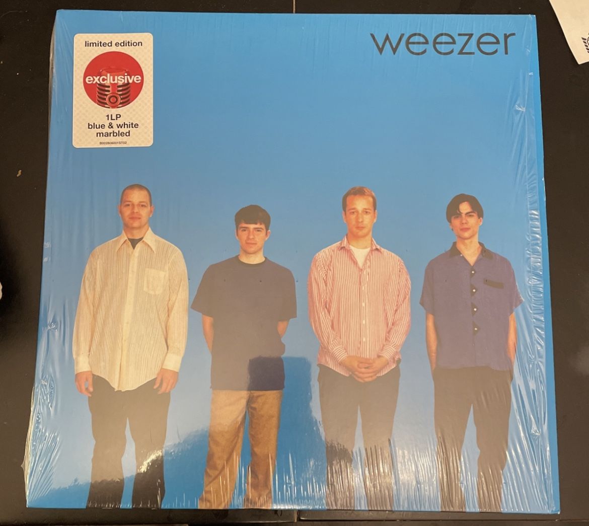 Weezer Blue Album Target Limited Edition Blue And White Marbled Vinyl