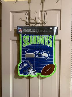 NFL Seattle Seahawks Warm Welcome Felt Door Decor Hanger NWT