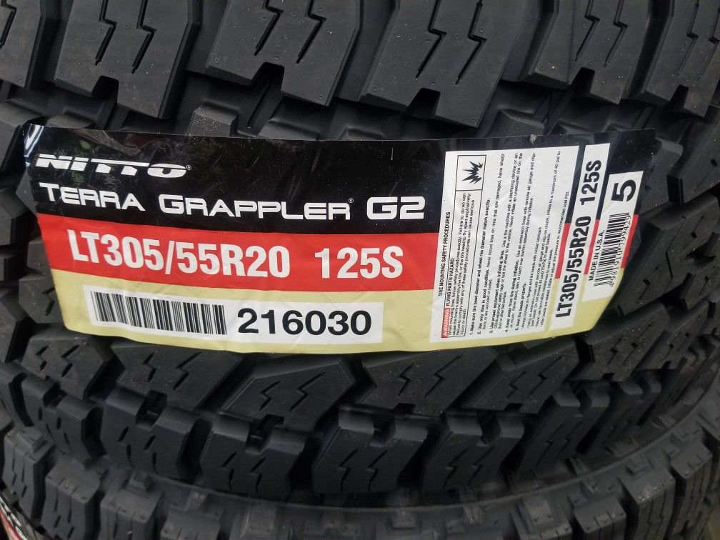 New Nitto G2 Terra Grappler 305X55R20 12PLY (33×12.50r20)