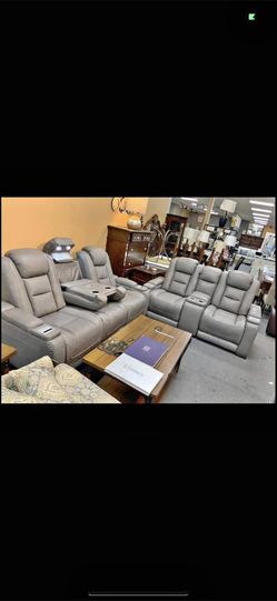 Brand new power reclining sofa love seat! Finance available 40$ down take home no credit check!