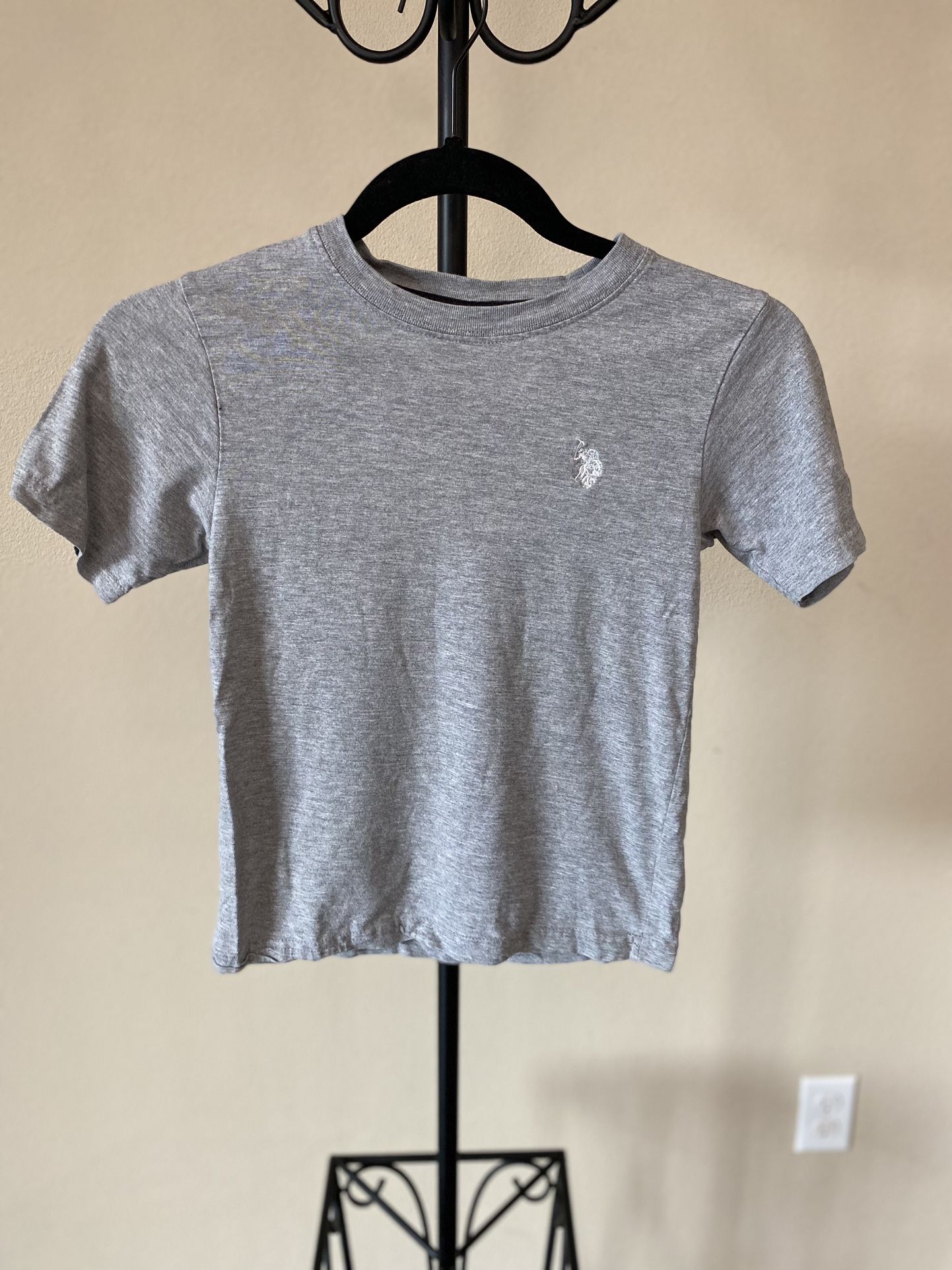 Ralph Lauren Kids Short Sleeve Shirt Gray Tee Size 5/6