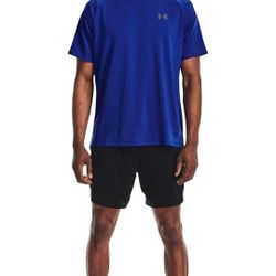 Under Armour UA Tech Men's Blue T-Shirt L Quick-Drying Moisture Wicking