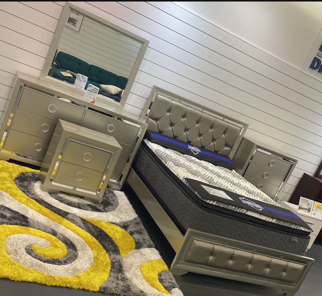 Winter clearance sale. Beautiful Jasmine bedroom set now $899. Easy finance option. Same day delivery.