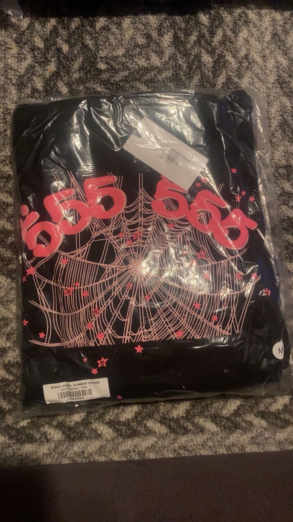 Sp5der Angel Number Hoodie ‘Black’