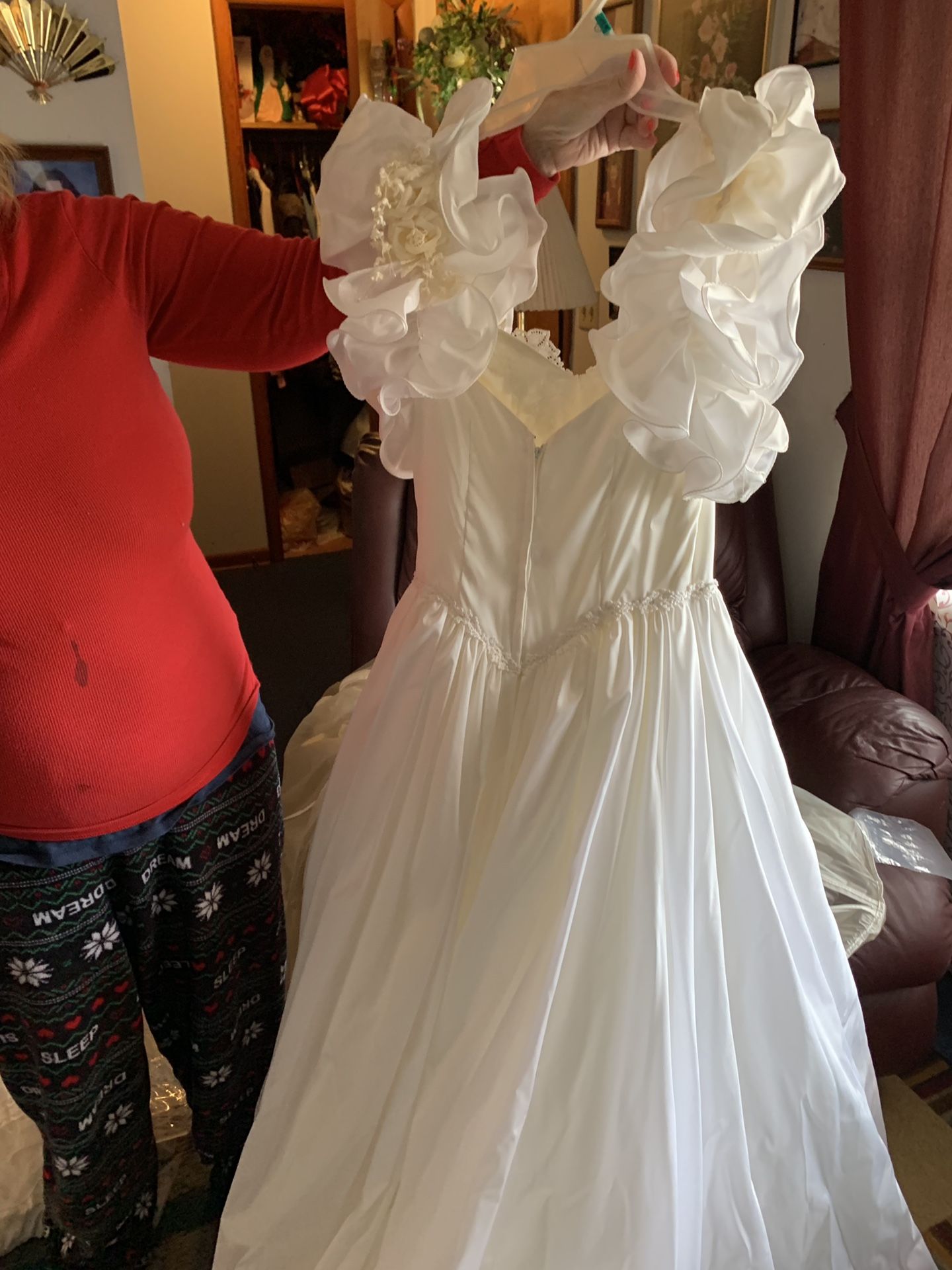 (OBO) Short sleeve wedding dress