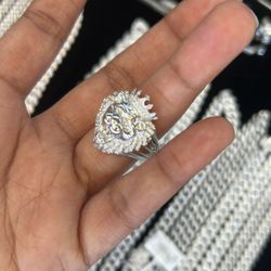 Silver Moissanite Ring 