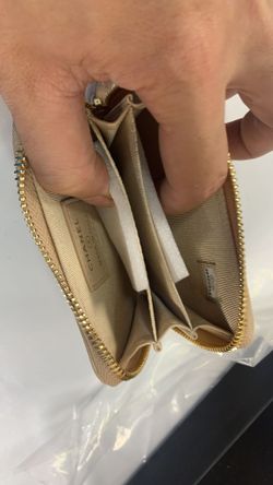 CC Lambskin Quilted 19 Zip Around Coin Purse Wallet in Beige. for Sale in  Newport Beach, CA - OfferUp