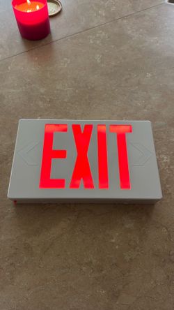 Exit sign