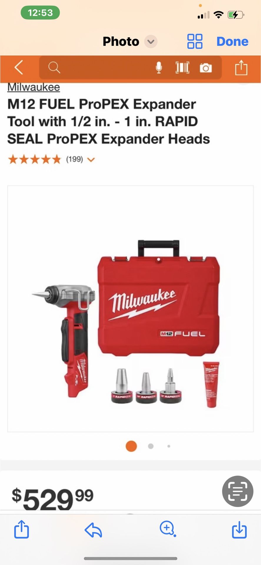 Millwakee M12 Full Propex expander Tool