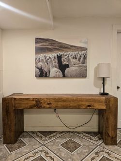 ✧ Modern Statement Wall Art Set (40" x 30") + FREE Matching Console Table ✨