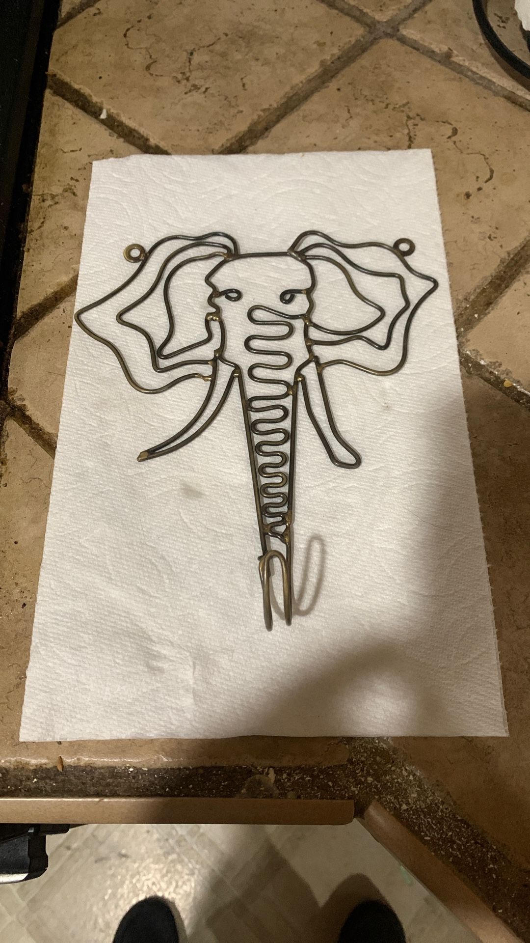 Metal Hanging Elephant Hook