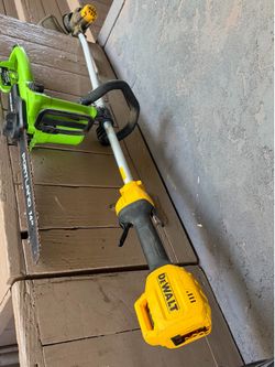 Gras trimer and chainsaw electric