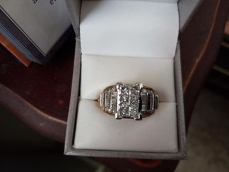 14k yellow gold 3 carats diamond engagement ring