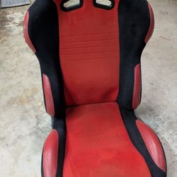 Auto Racing Bucket Seat - Speed Red