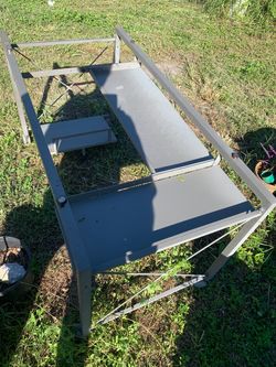 Metal desk